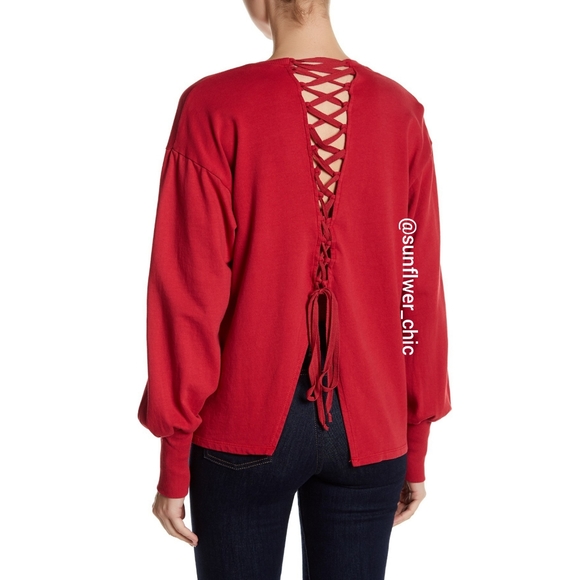 [NEW] Caslon Back Lace-Up Sweatshirt - Picture 4 of 14